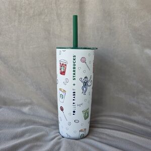 STARBUCKS x 2025 Roller Rabbit Holiday 16oz Stainless Steel Tumbler Cup